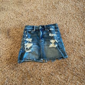 american eagle jean skirt